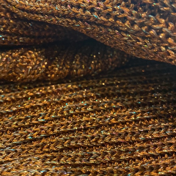 NWOT Free People Copper Sparkle Pullover - Picture 4 of 5